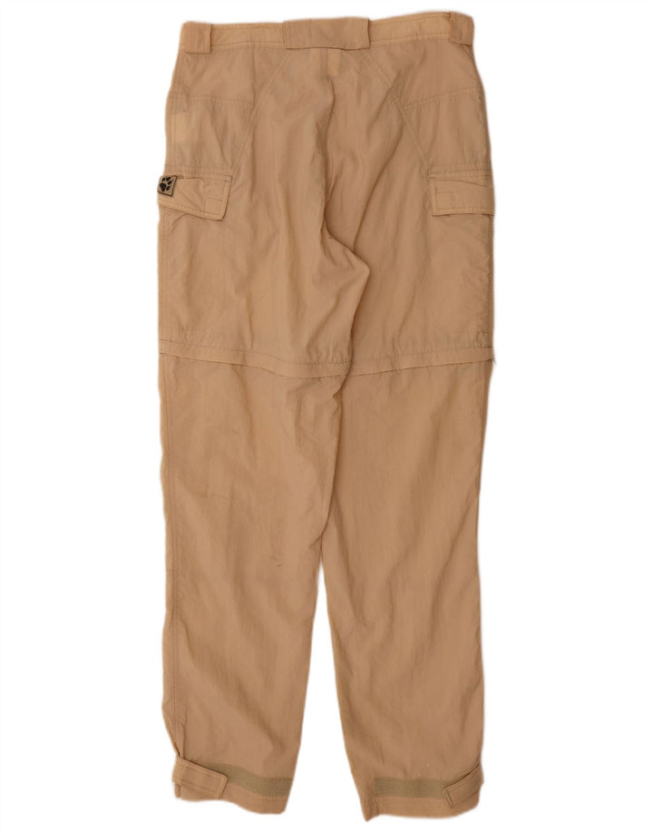 Jack Wolfskin Pantalon cargo coupe-vent pour femme Large W32 L33 Beige