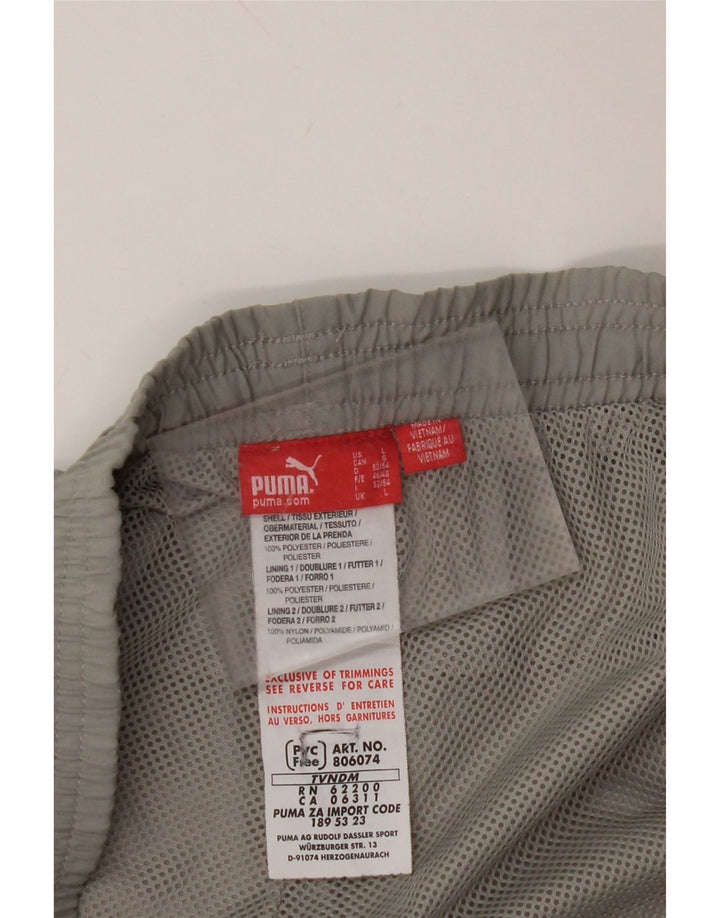 PUMA Pantalon de Survêtement Graphique Homme Joggers Large Gris Polyester