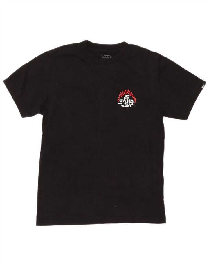 VANS T-shirt graphique coupe classique pour garçon 10-11 ans en coton noir moyen