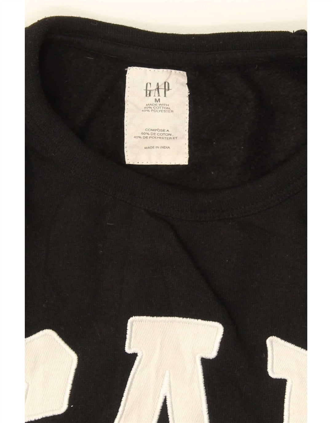 Gap Sweat-Shirt Graphique Homme Noir Moyen Coton