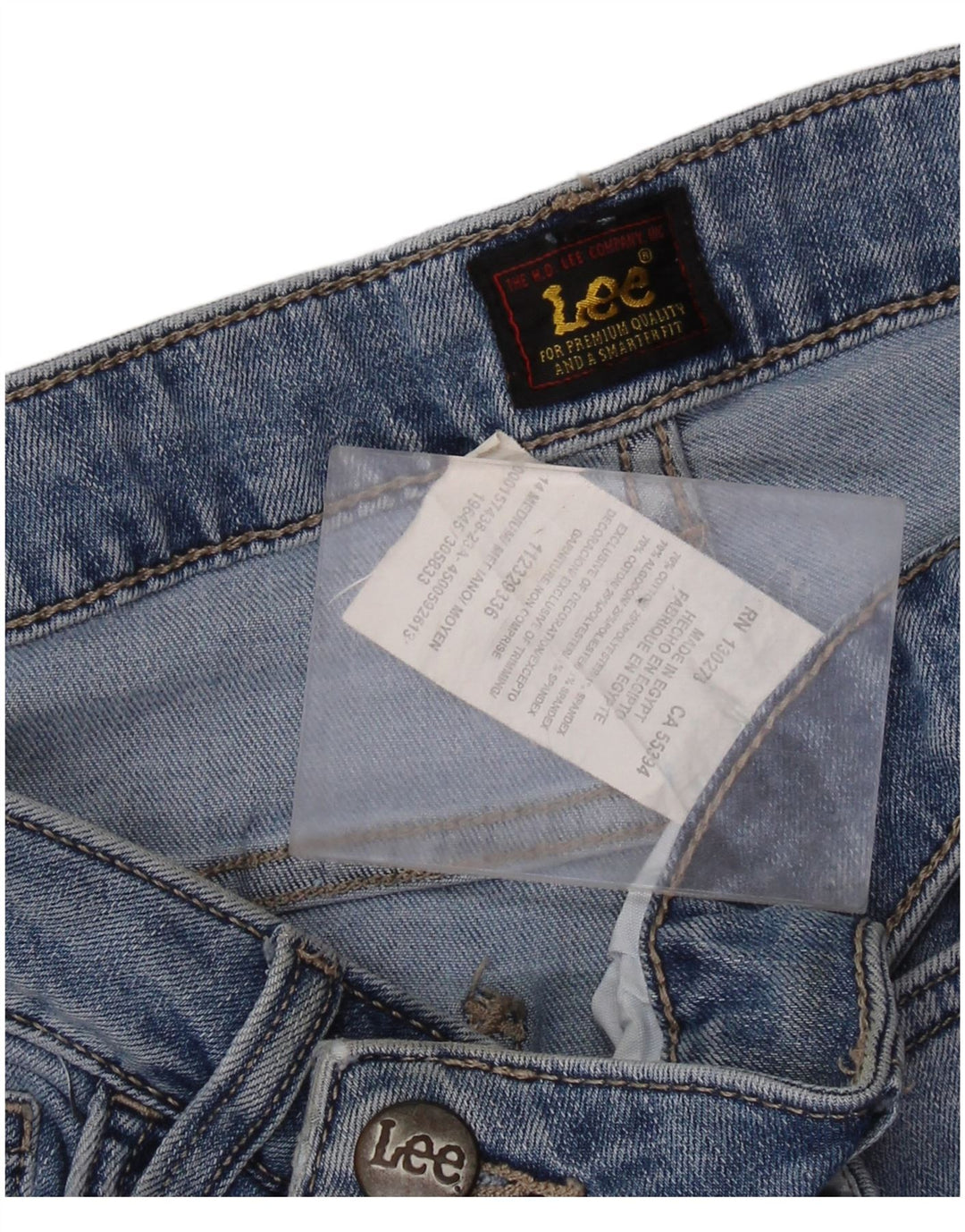 Lee Jeans Capri taille haute pour femme US 14 Large W32 L20 Bleu Coton