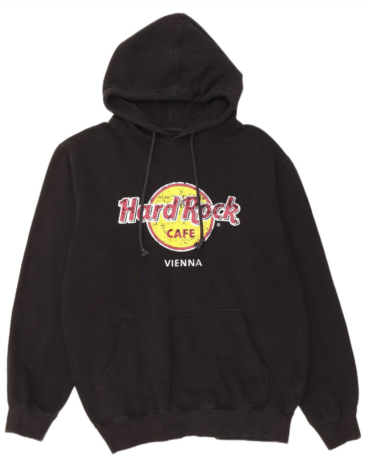 HARD ROCK CAFE Pull à capuche graphique Vienna pour hommes, grand coton noir