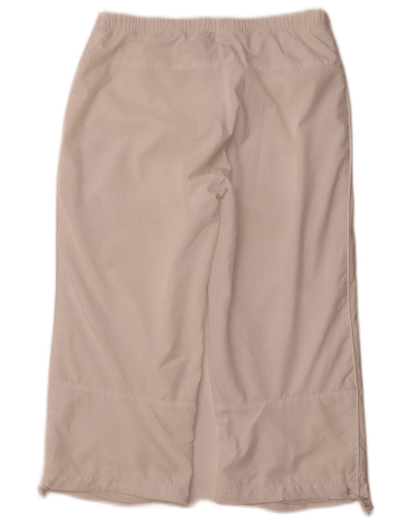 NIKE Pantalon de survêtement Capri pour femme UK 8/10 Petit Blanc Sports