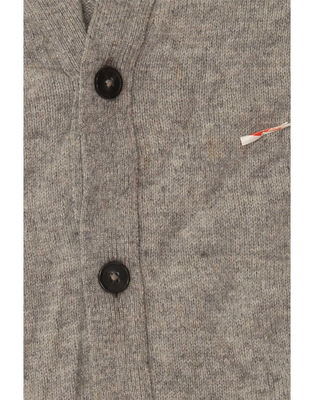 Marks & Spencer Cardigan Pull Homme Gris Moyen Laine d'Agneau