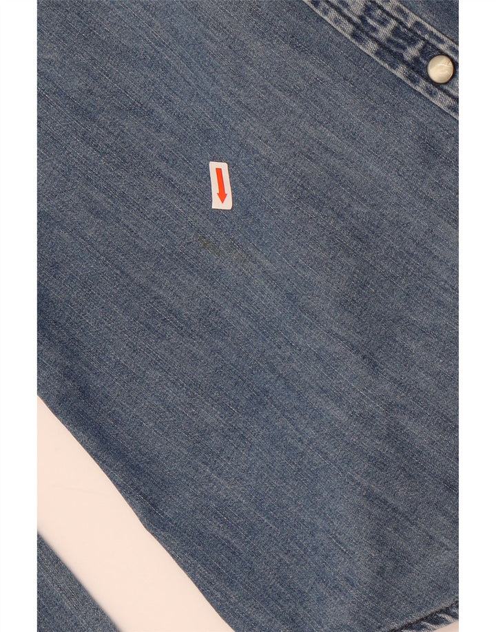 American Eagle Outfitters Chemise en jean pour femme UK 14 Bleu moyen