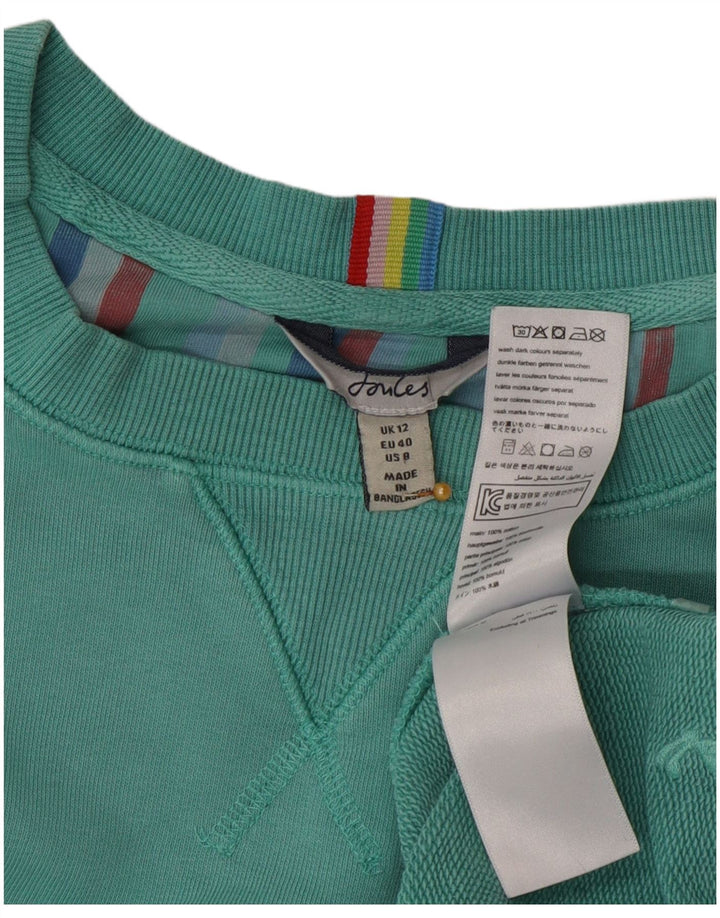 Joules Sweat-shirt oversize pour femme UK 12 en coton vert moyen