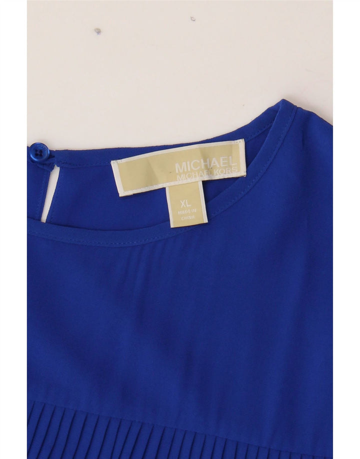 MICHAEL KORS Womens Sleeveless Blouse Top UK 18 XL Blue Vintage Michael Kors and Second-Hand Michael Kors from Messina Hembry 