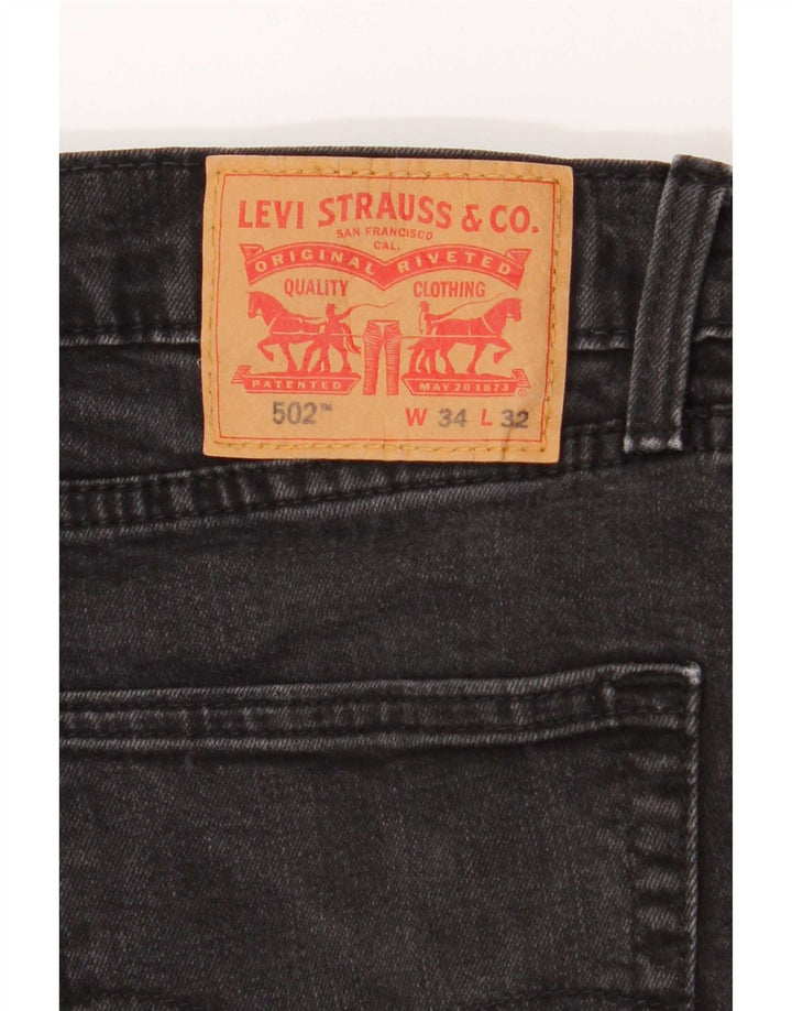 Levi's Jean 502 Tapered Homme Gris Coton W34 L29