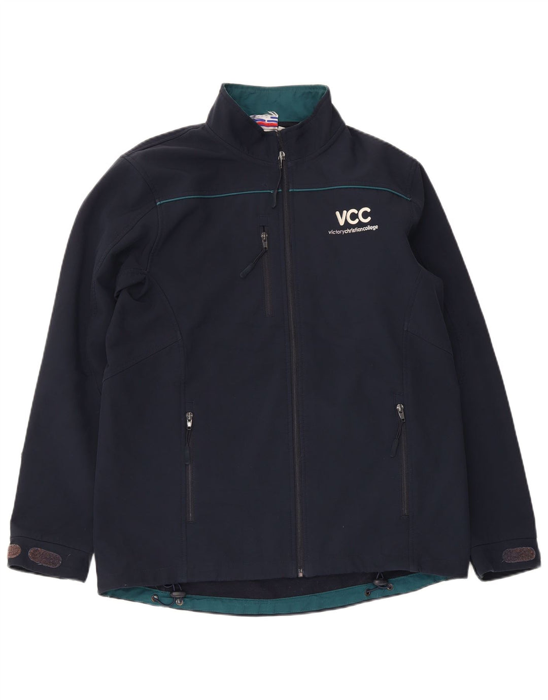 Champion Veste coupe-vent graphique pour homme UK 38 Bleu marine moyen Polyester