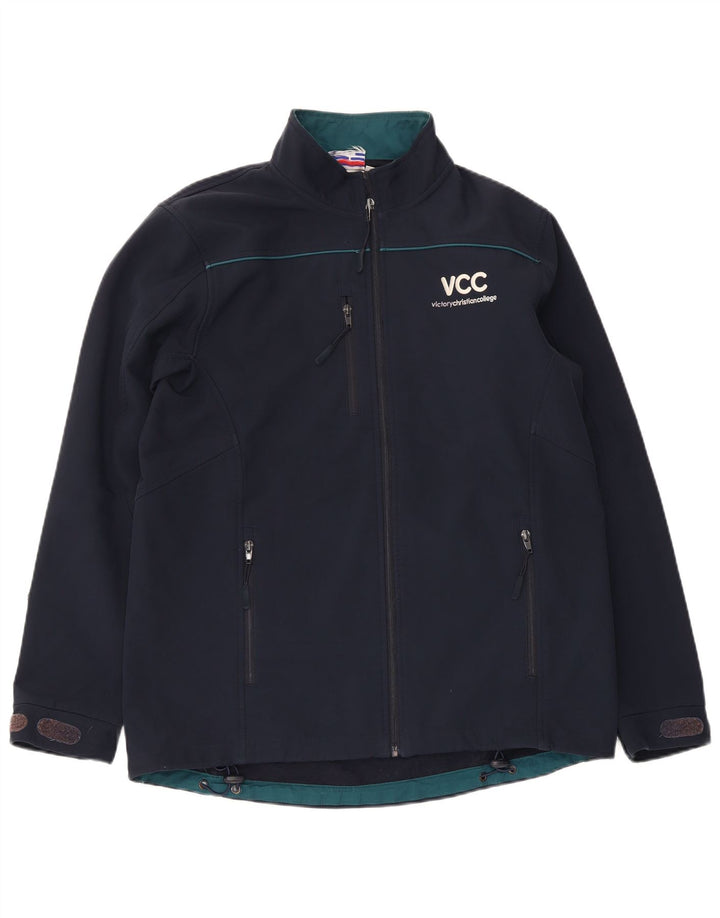 Champion Veste coupe-vent graphique pour homme UK 38 Bleu marine moyen Polyester