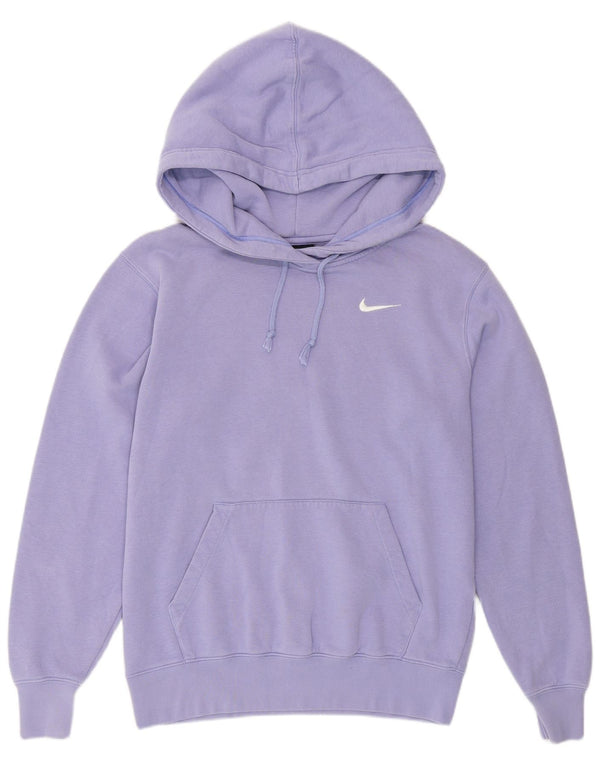 Nike Pull à capuche surdimensionné pour femme UK 6 XS Violet Coton