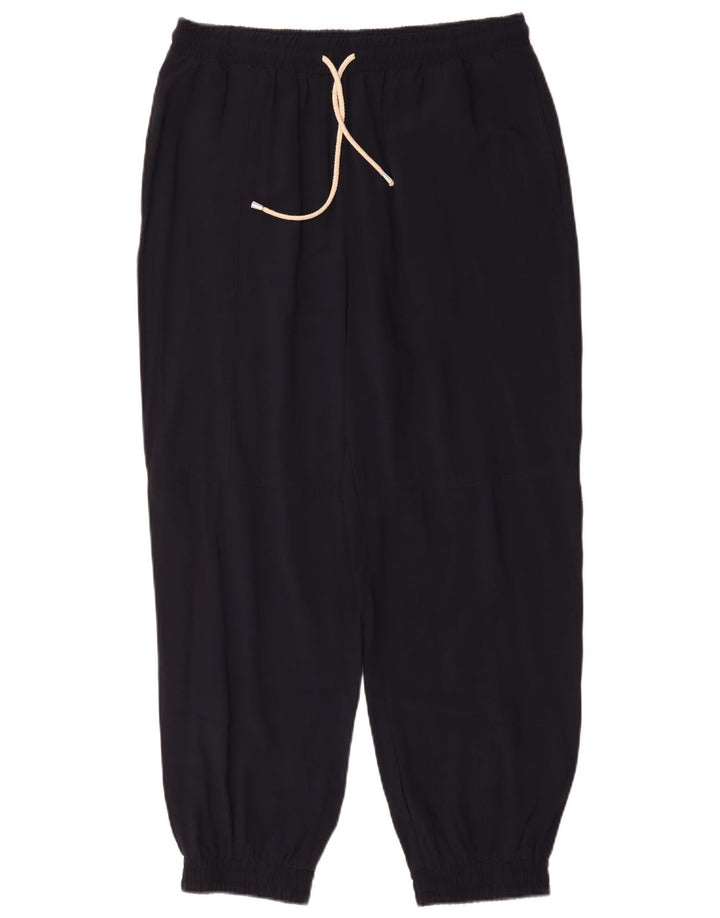 Zara Femme Pantalon De Survêtement Joggers XL Bleu Marine Polyester