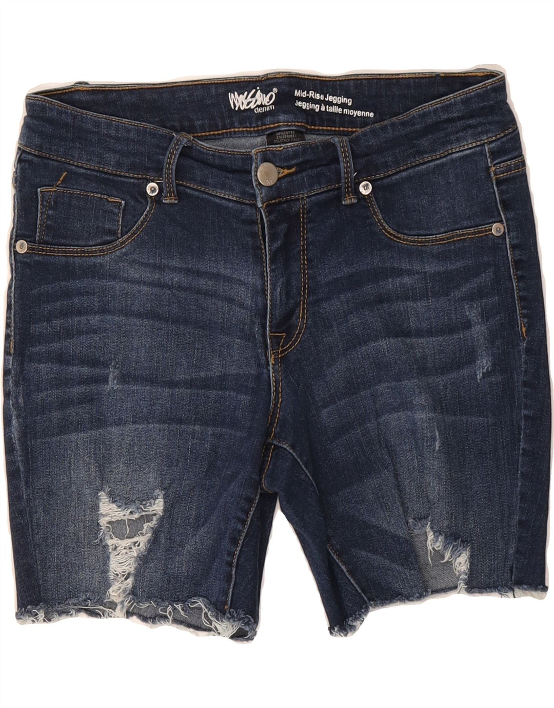 MOSSIMO Womens Mid Rise Denim Shorts US 8 Medium W29  Blue Cotton Vintage Mossimo and Second-Hand Mossimo from Messina Hembry 