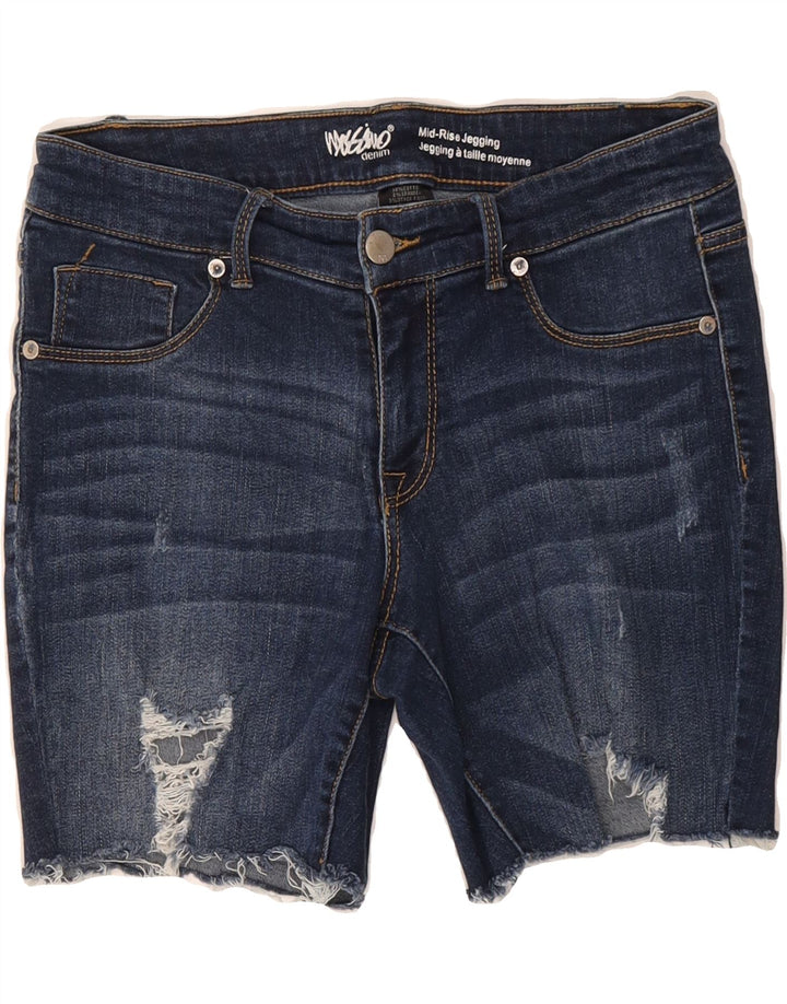 MOSSIMO Womens Mid Rise Denim Shorts US 8 Medium W29  Blue Cotton Vintage Mossimo and Second-Hand Mossimo from Messina Hembry 