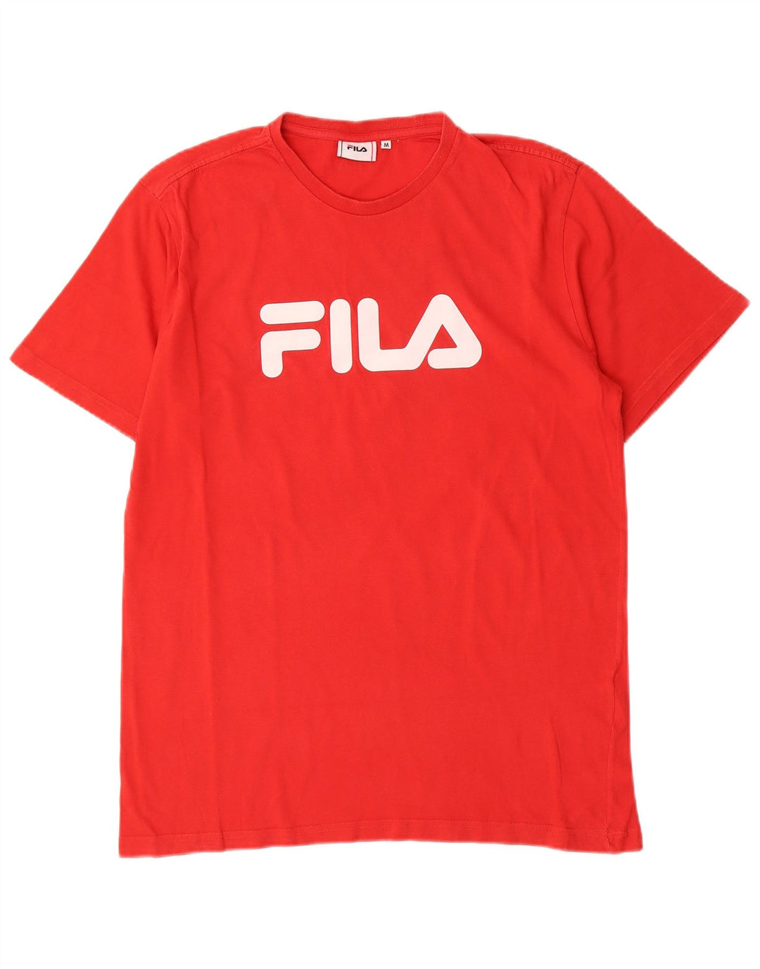 Fila T-Shirt Graphique Homme Rouge Moyen Coton