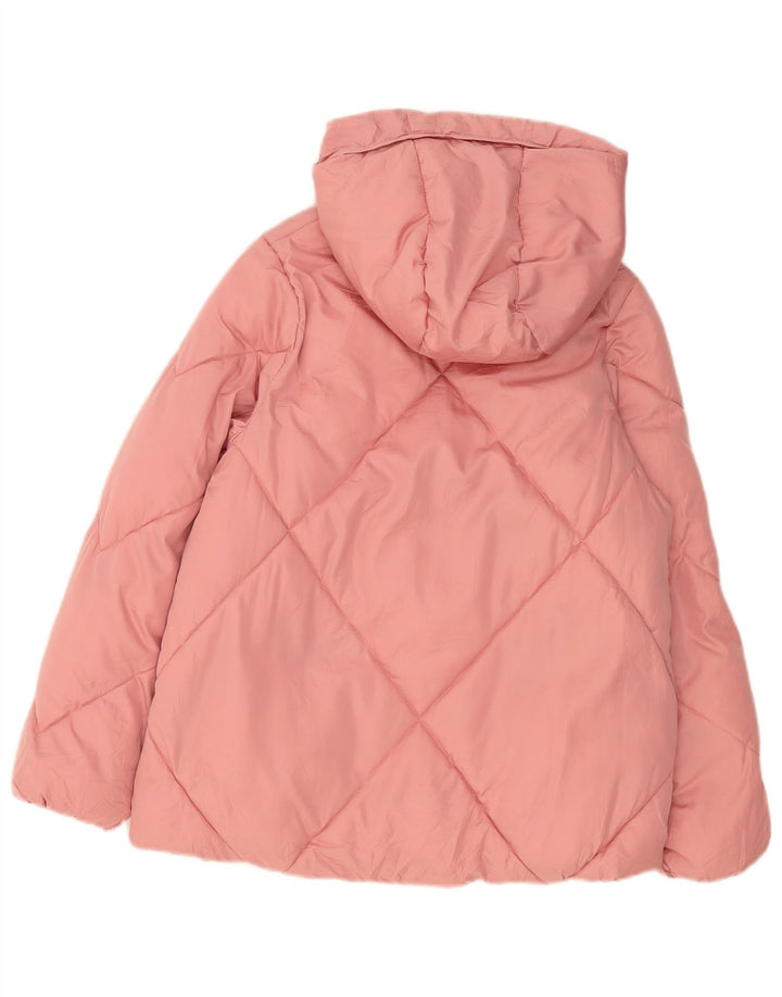 Zara Veste matelassée à capuche fille 13-14 ans Rose Polyester