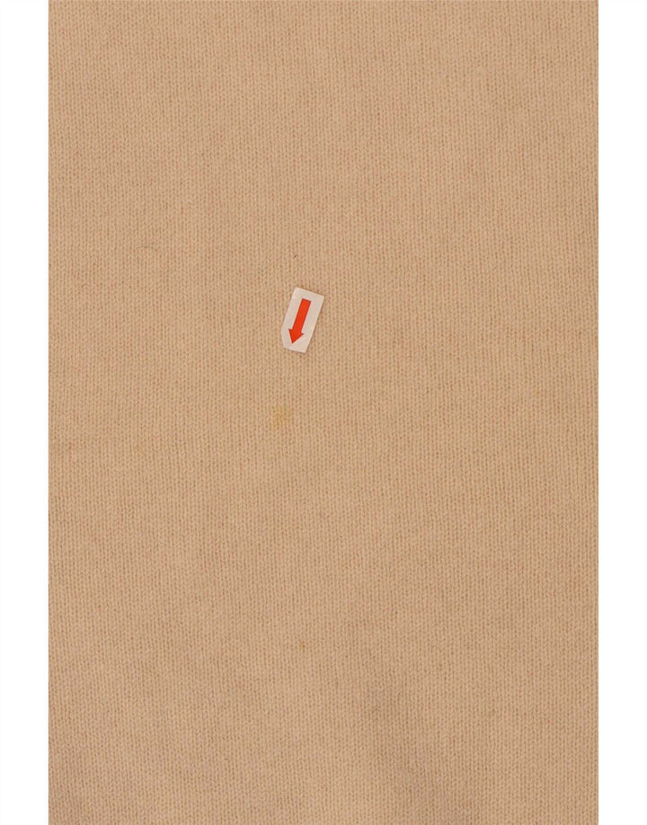Pringle Pull ample à col rond pour homme en laine beige