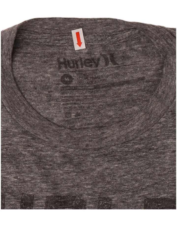 Hurley T-Shirt Regular Fit Graphique Homme Gris Moyen