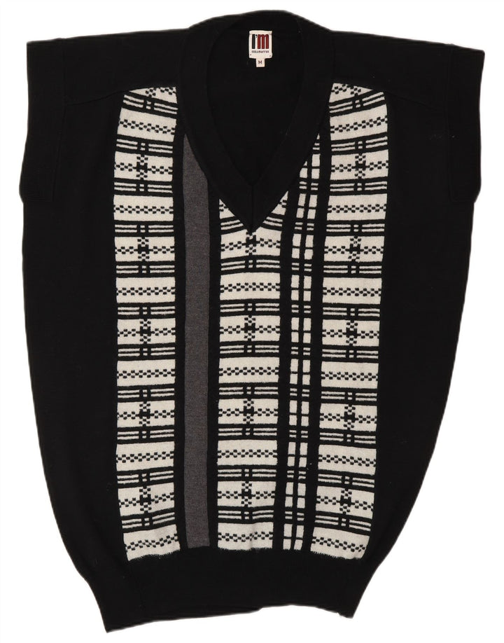 I'M ISOLA MARRAS Débardeur long pour femme UK 14 Medium Noir Rayé