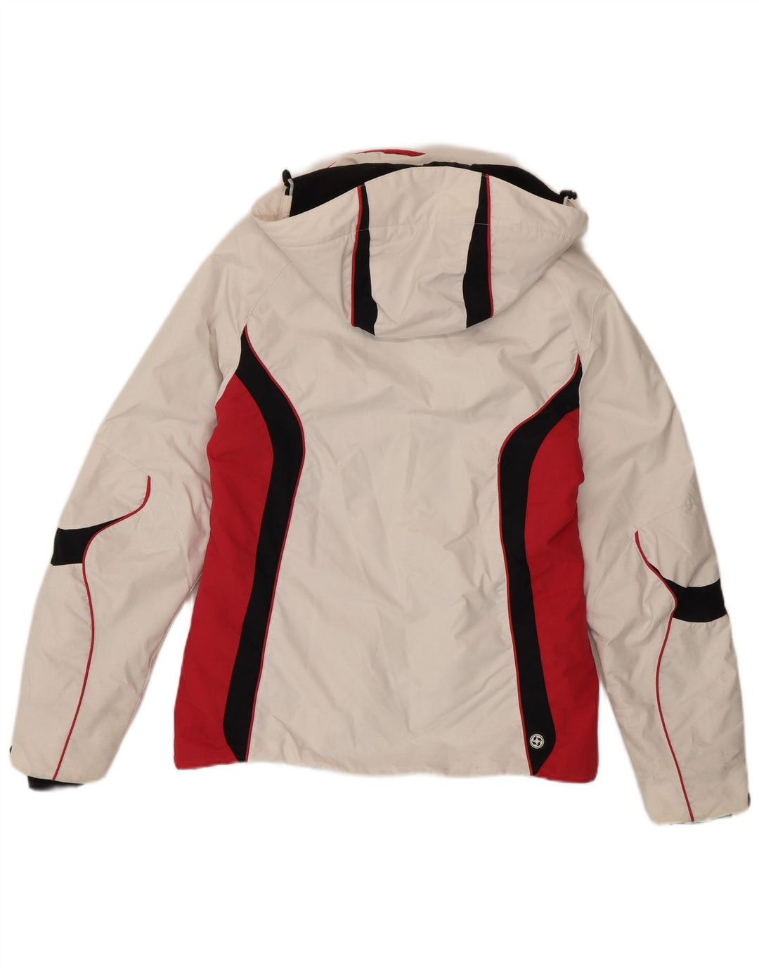 Colmar Veste de ski à capuche pour femme IT 42 Medium White Colourblock Sports