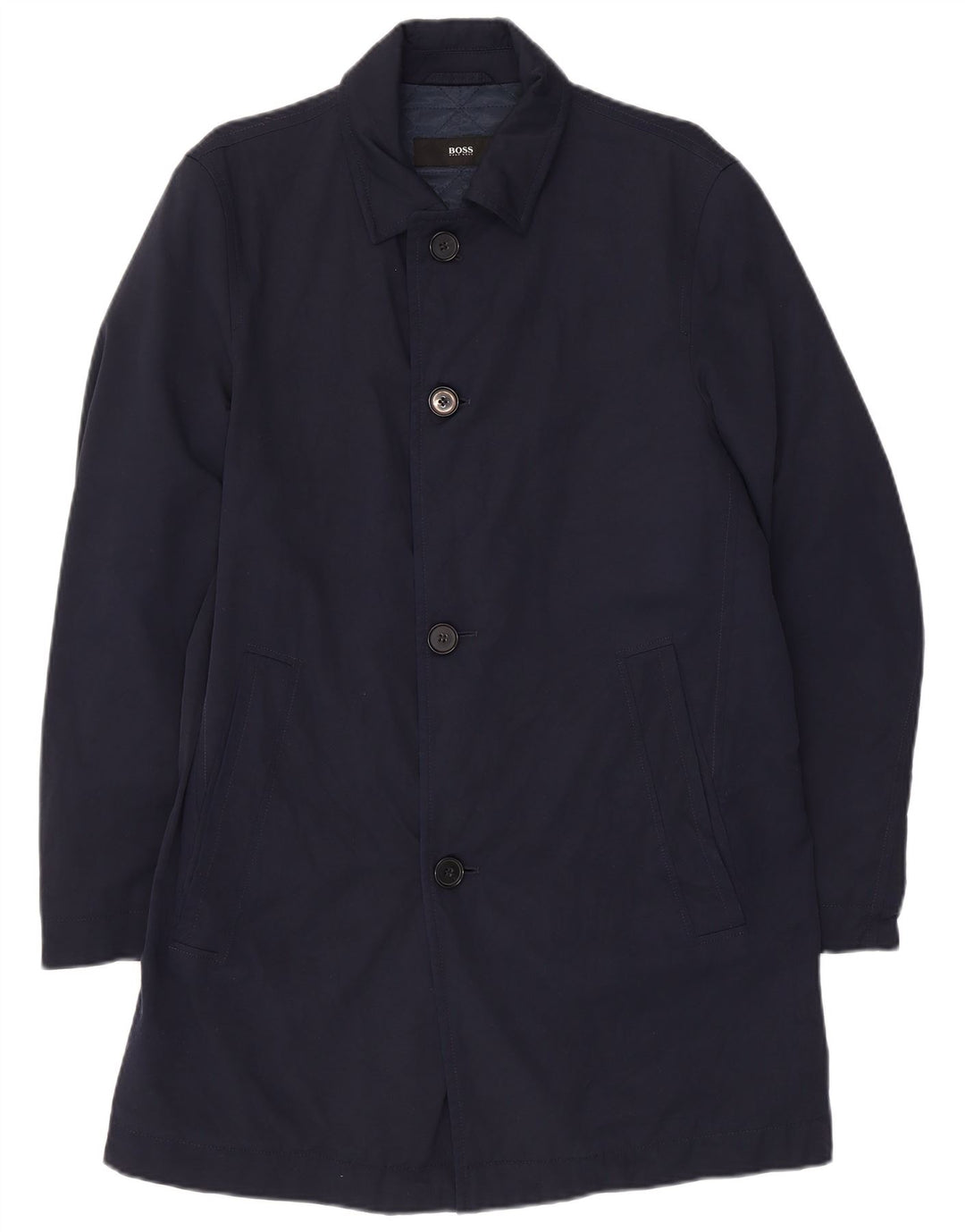 Hugo Boss Pardessus homme EU 46 petit bleu marine polyamide
