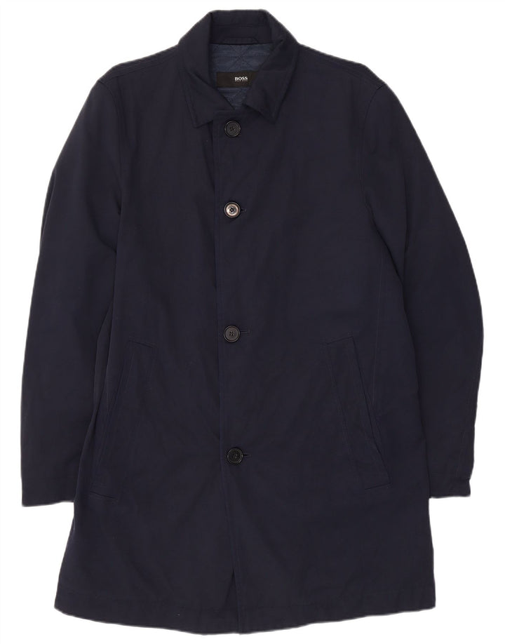 Hugo Boss Pardessus homme EU 46 petit bleu marine polyamide