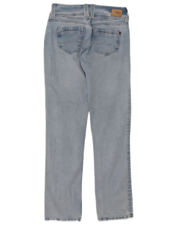 PEPE Jeans Femme Droit W29 L32 Bleu Coton