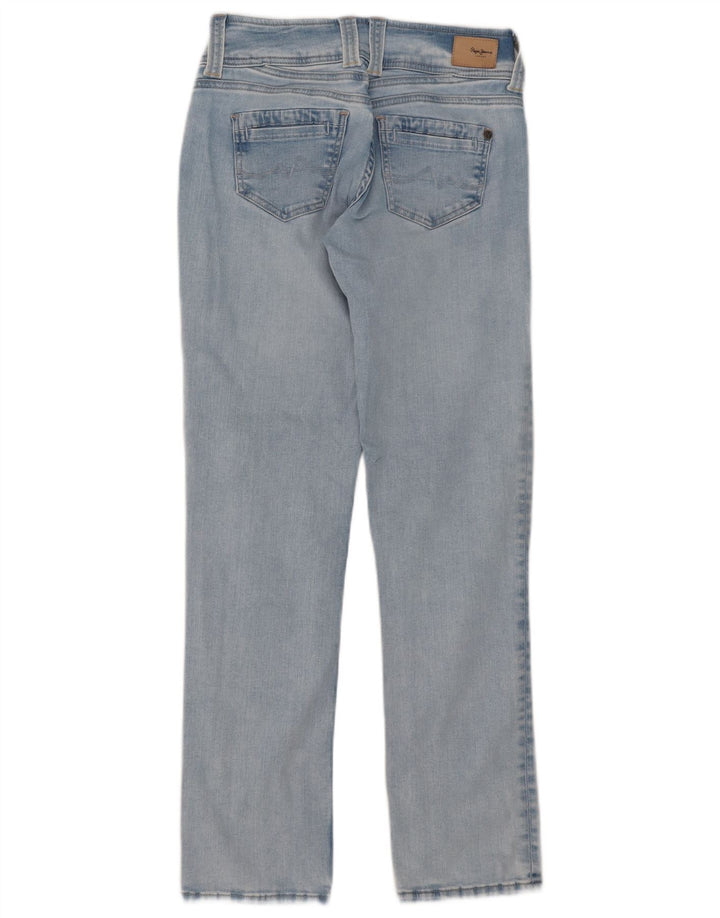 PEPE Jeans Femme Droit W29 L32 Bleu Coton