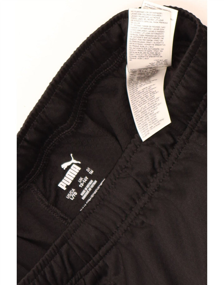 PUMA Pantalon de survêtement garçon 13-14 ans Noir Colourblock Polyester