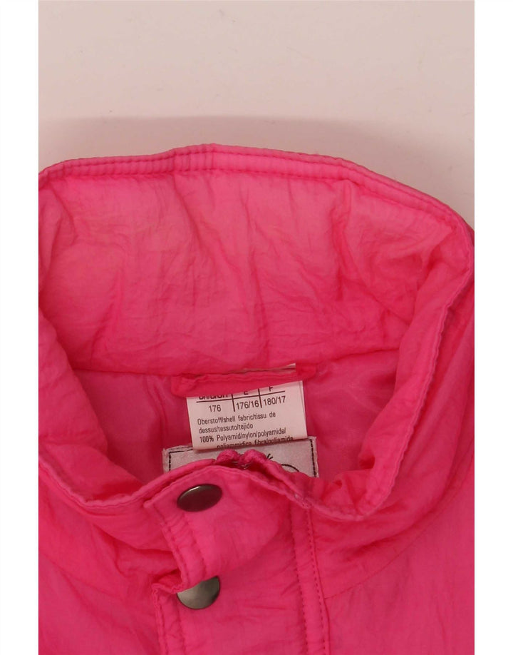 Veste de Ski Graphique Vintage Fille 15-16 ans Rose Polyamide