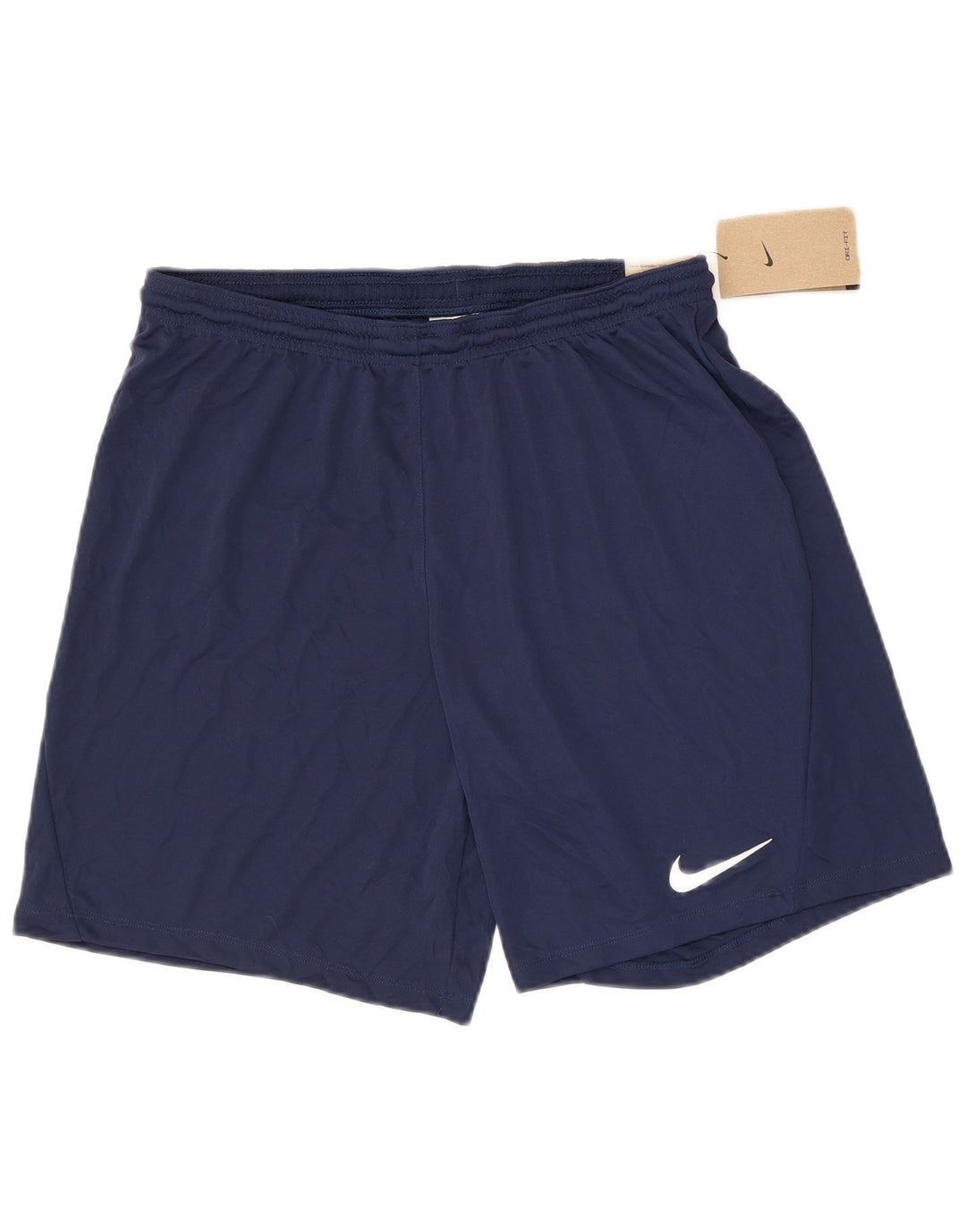 Nike Short de sport Dri Fit pour homme en polyester bleu marine Taille L