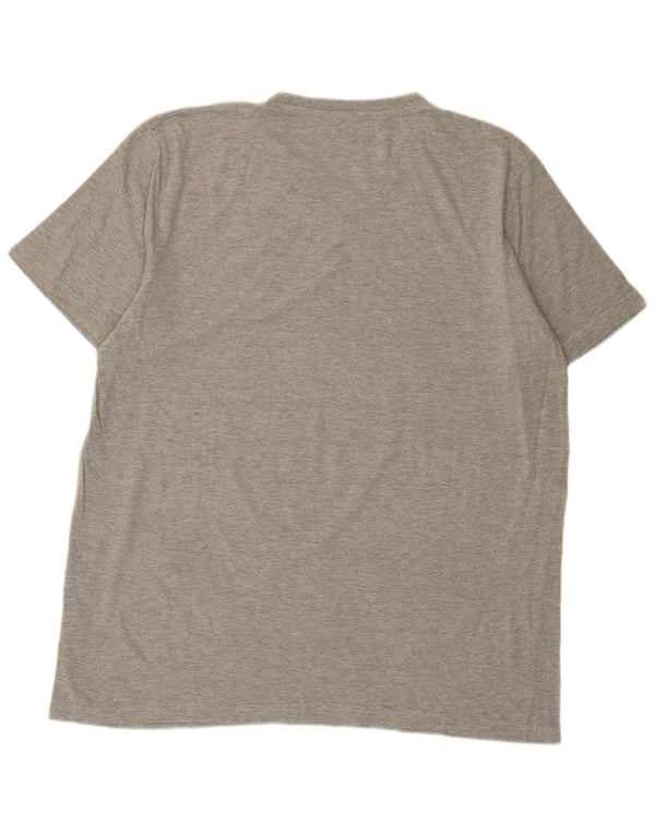 Kappa T-Shirt Homme Top 3XL Gris Coton