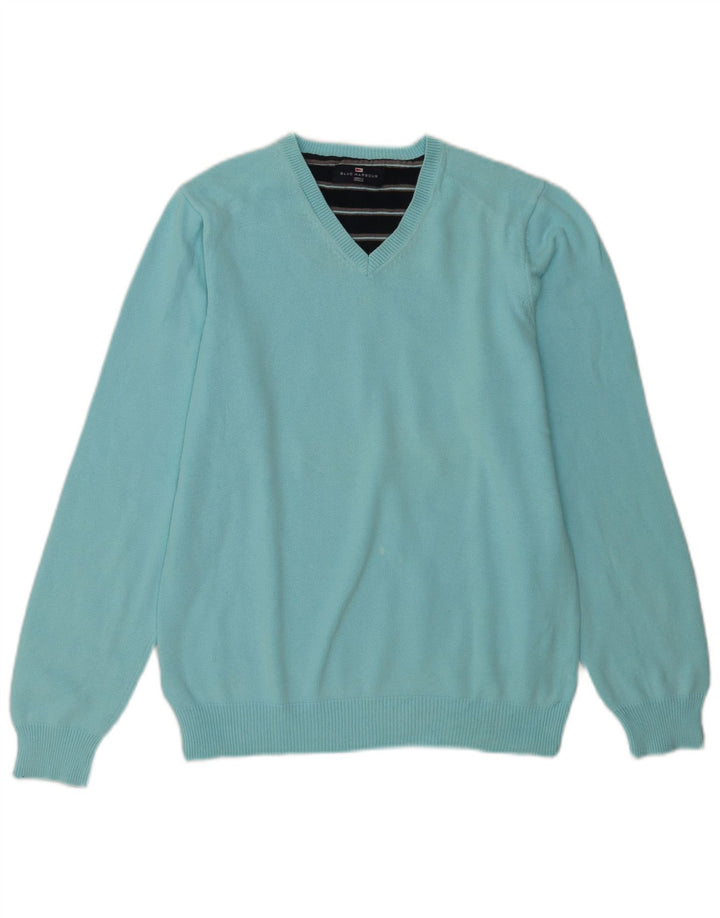 Marks & Spencer Pull à col en V Blue Harbour pour homme, petit turquoise