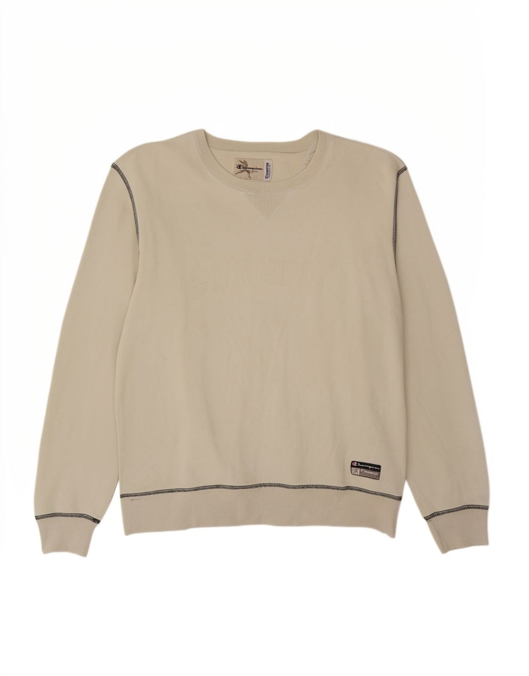 Champion Sweat-Shirt Homme Blanc Moyen Coton