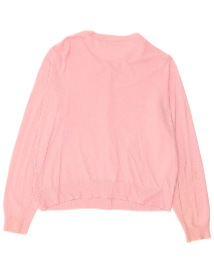 Marks & Spencer Pull Cardigan Femme UK 14 Grande Viscose Rose