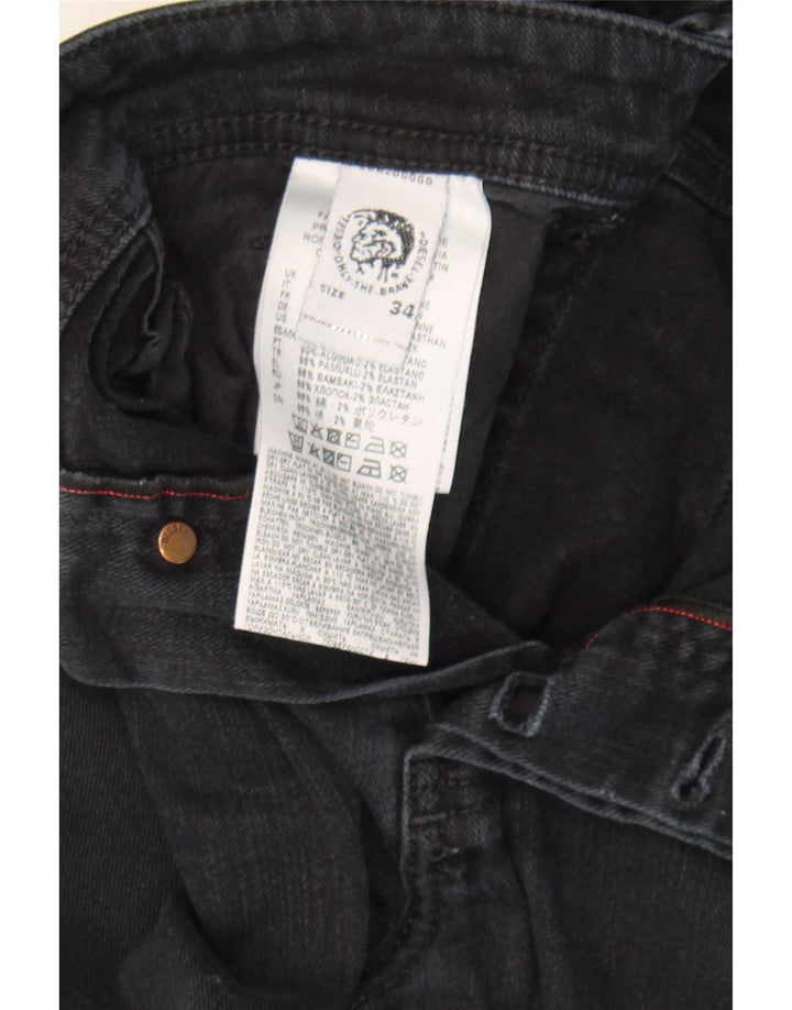 Diesel Jean Droit Homme W34 L31 Noir Coton