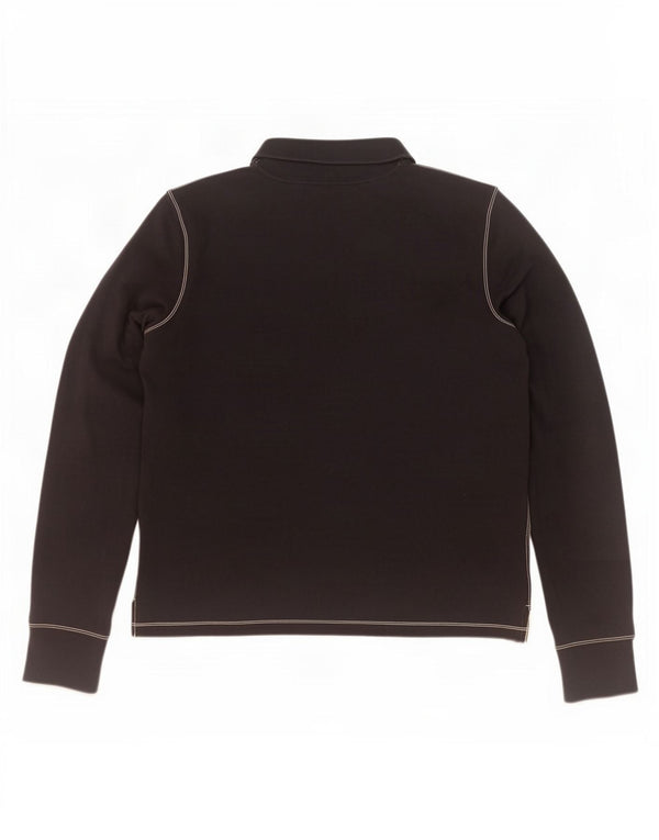 Ralph Lauren Polo graphique à manches longues pour femme UK 18 XL Coton noir