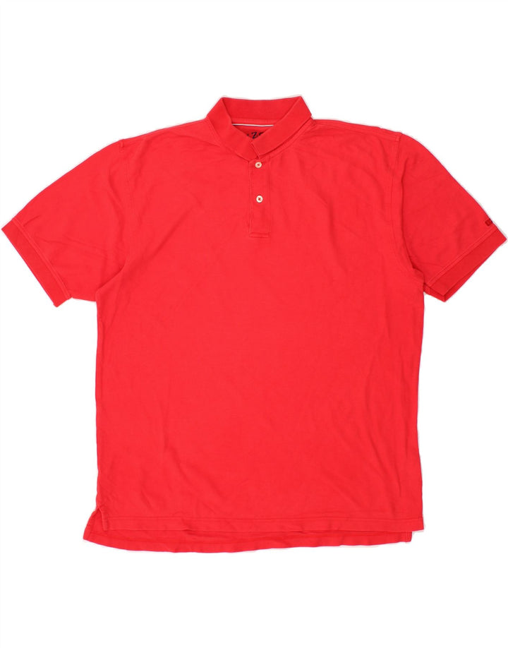 IZOD Mens Polo Shirt Large Red Cotton Vintage Izod and Second-Hand Izod from Messina Hembry 