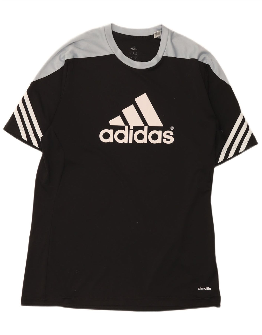 Adidas Hommes Climalite T-Shirt Haut Noir Colorblock Polyester