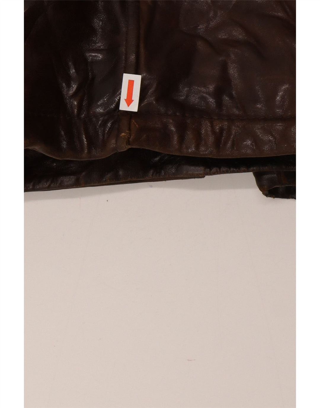 Veste en cuir homme vintage IT 54 2XL Cuir marron