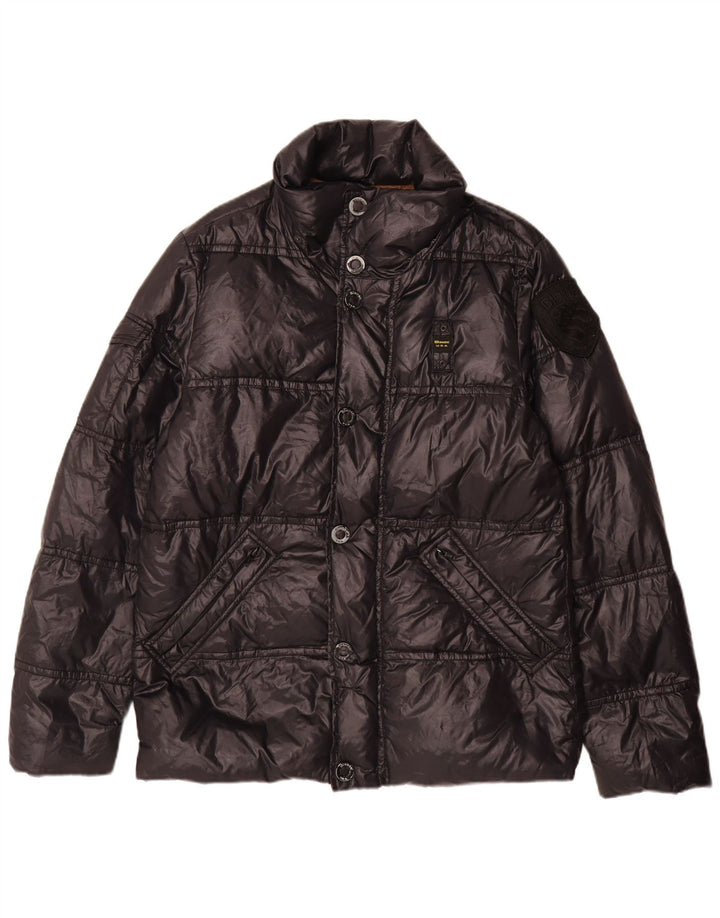 Blauer Veste matelassée pour homme UK 38 Medium Noir Polyamide
