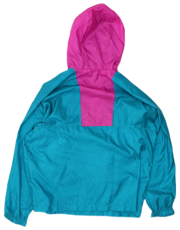 COLUMBIA Veste Anorak surdimensionnée pour femme UK 16 Large Turquoise Colourblock