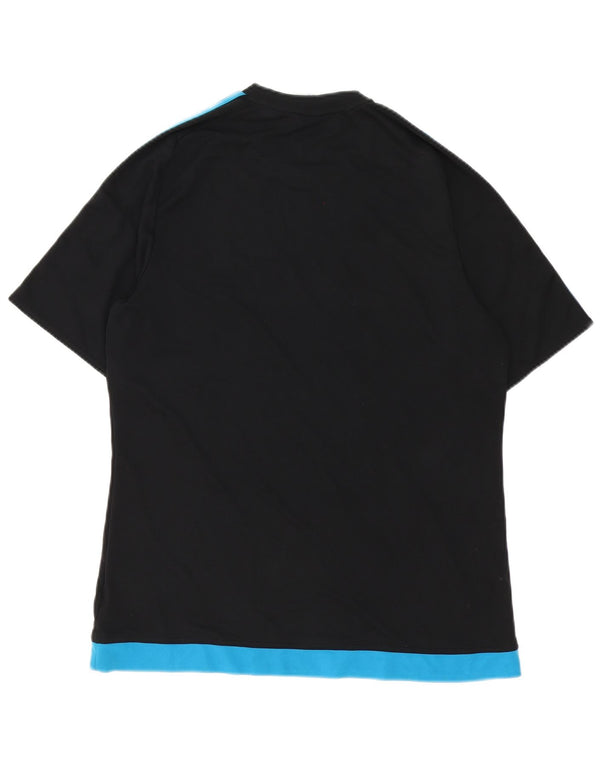 Adidas Hommes Climalite T-Shirt Haut Large Noir Colorblock Polyester