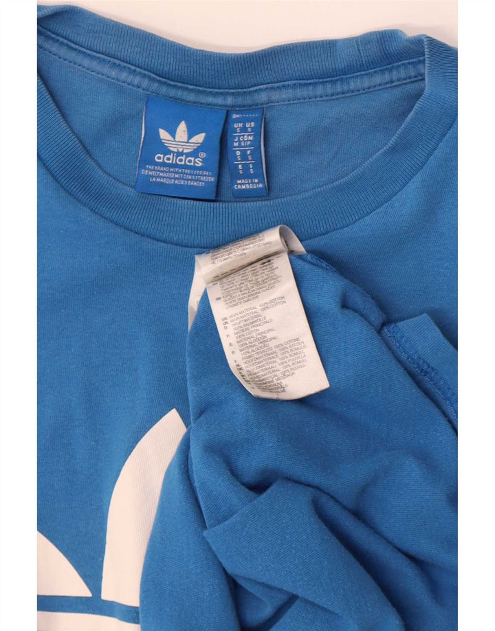 Adidas T-shirt graphique pour homme en coton bleu petit