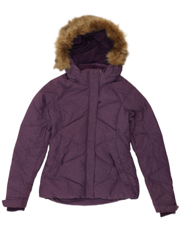 Mountain Warehouse Veste rembourrée à capuche pour femme UK 6 XS Violet Nylon