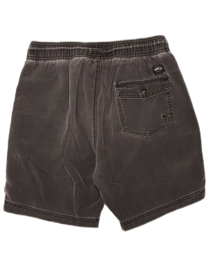 SUPERDRY Mens Chino Shorts Small W29 Grey Polyester