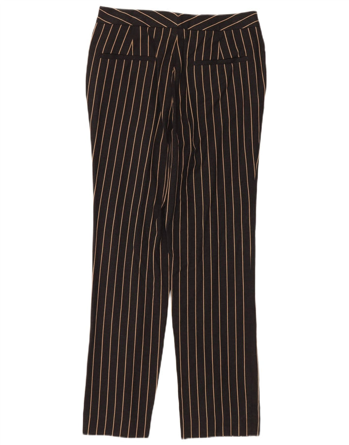 MASSIMO DUTTI Pantalon Chino Taille Haute Femme EU 38 Small W28 L28 Noir