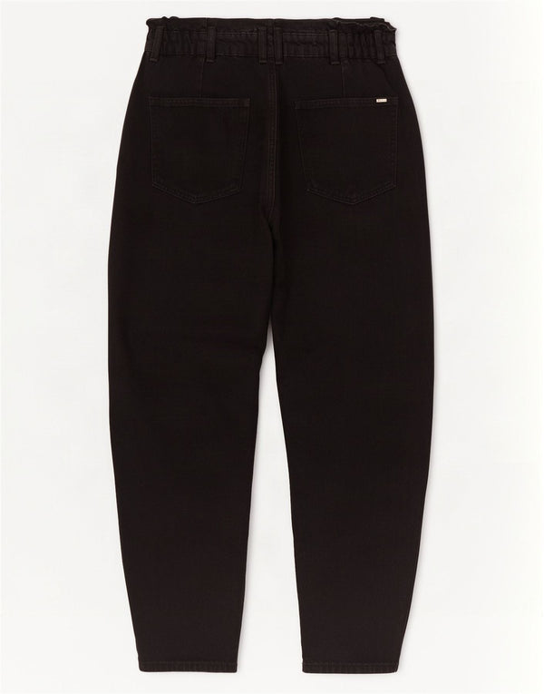 Zara Jean court taille haute pour femme EU 38 Small W28 L25 Coton noir