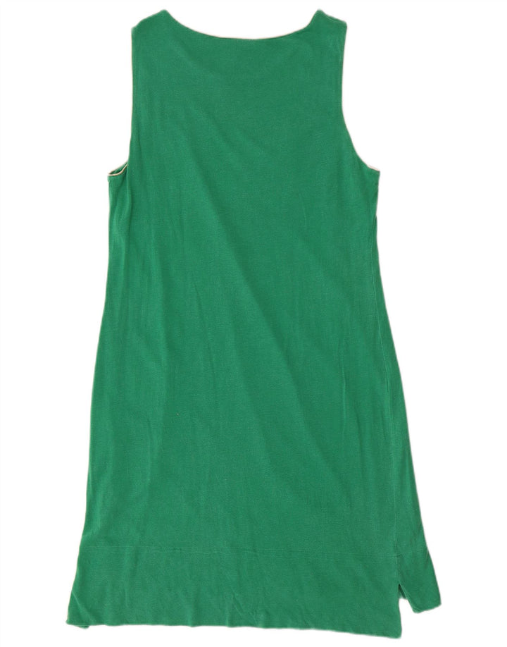 MASSIMO DUTTI Robe t-shirt sans manches pour femme UK 12 Vert moyen