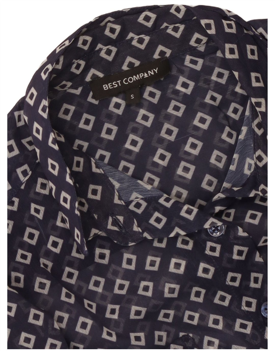 Best Company Chemisier long transparent pour femme UK 10 Petit Bleu marine